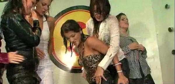  Full hardcore party in disco club